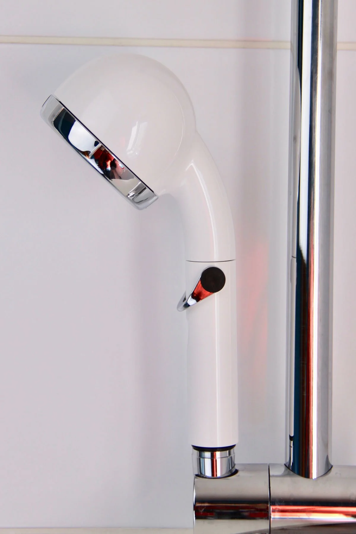 amane eco Stop-Lever Shower Head ✅ extra Water Saving | White - Image 8
