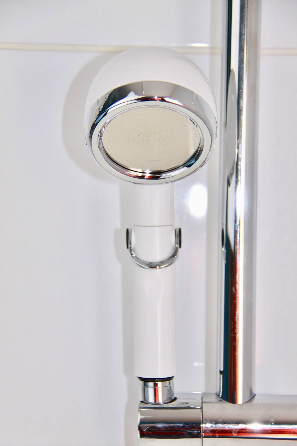 amane eco Stop-Lever Shower Head ✅ extra Water Saving | White - Image 10