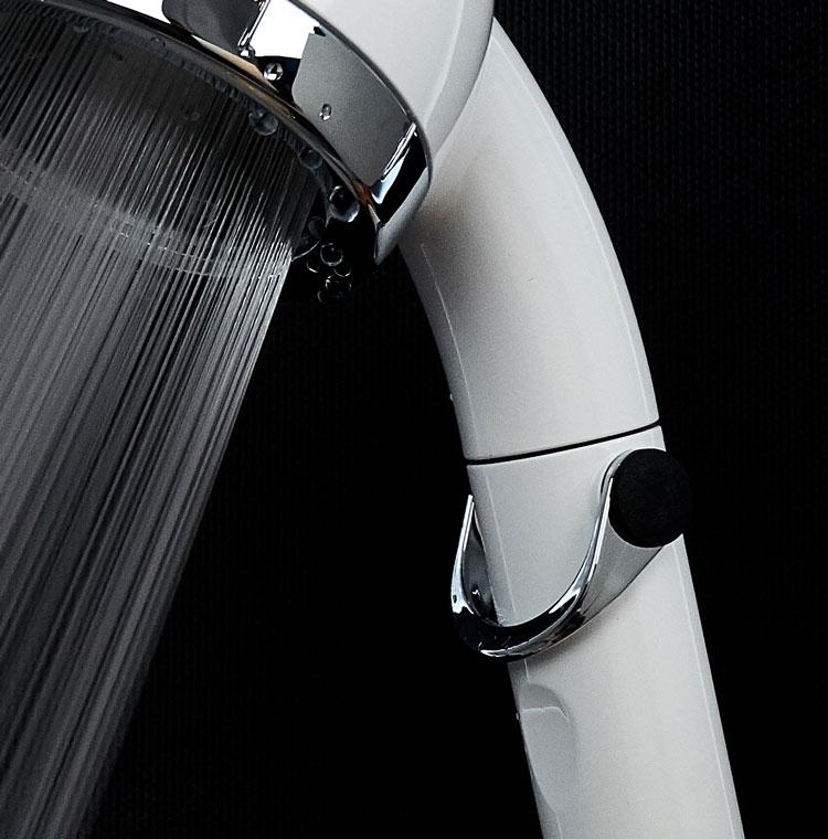 amane eco Stop-Lever Shower Head ✅ extra Water Saving | White - Image 4