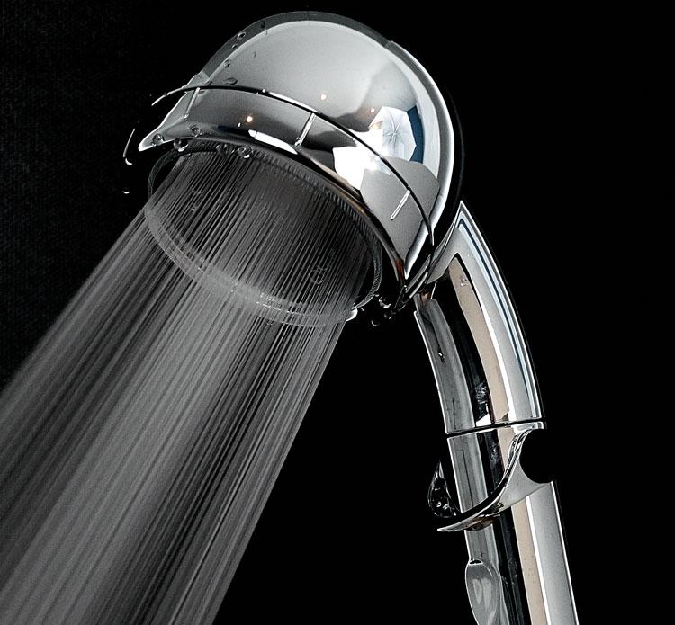 amane eco Stop-Lever Shower Head ✅ extra Water Saving | Chrome - Image 3